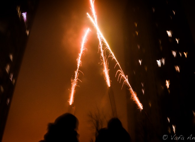 Playing With Fireworks, Chinese New Year, Tianjin China
